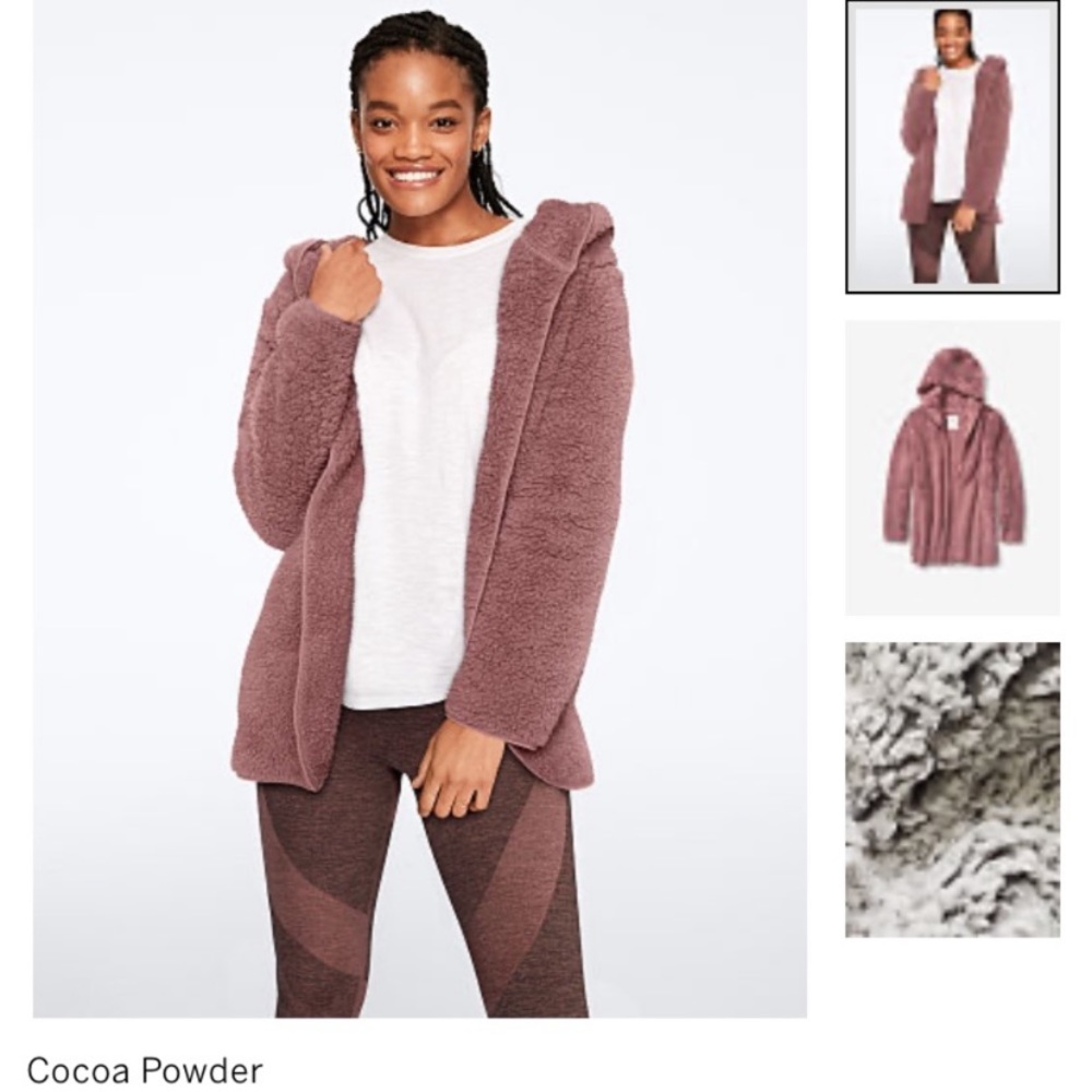 VS PINK Sherpa Cardigan